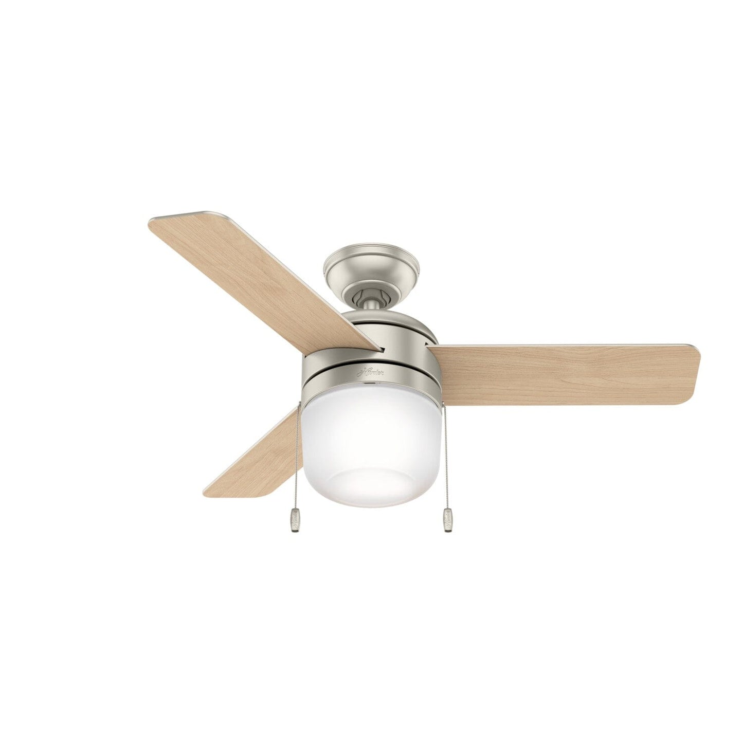 42 inch Acumen with LED Light Ceiling Fans Hunter Matte Nickel - Matte Nickel 