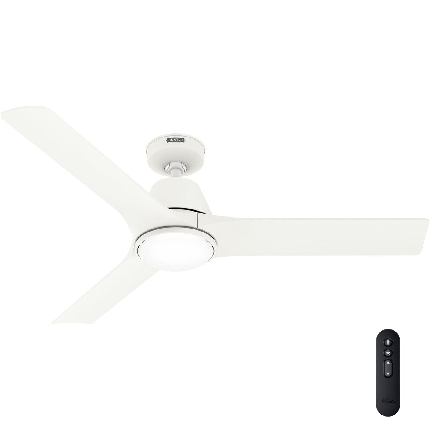 Aeronaut Outdoor SIMPLEconnect with LED Light 52 inch - Smart Ceiling Fans Hunter Matte White - Matte White 