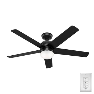 Anorak Outdoor with LED Light 52 inch Ceiling Fans Hunter Matte Black - Matte Black 