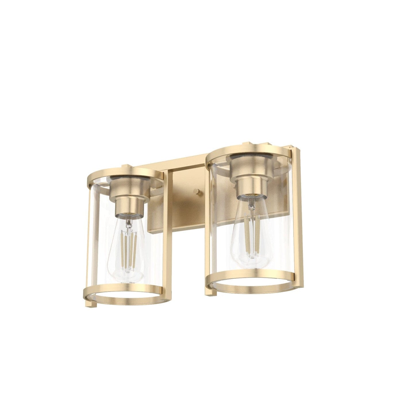 Astwood 2 Light Vanity Lighting Hunter Alturas Gold - Clear 