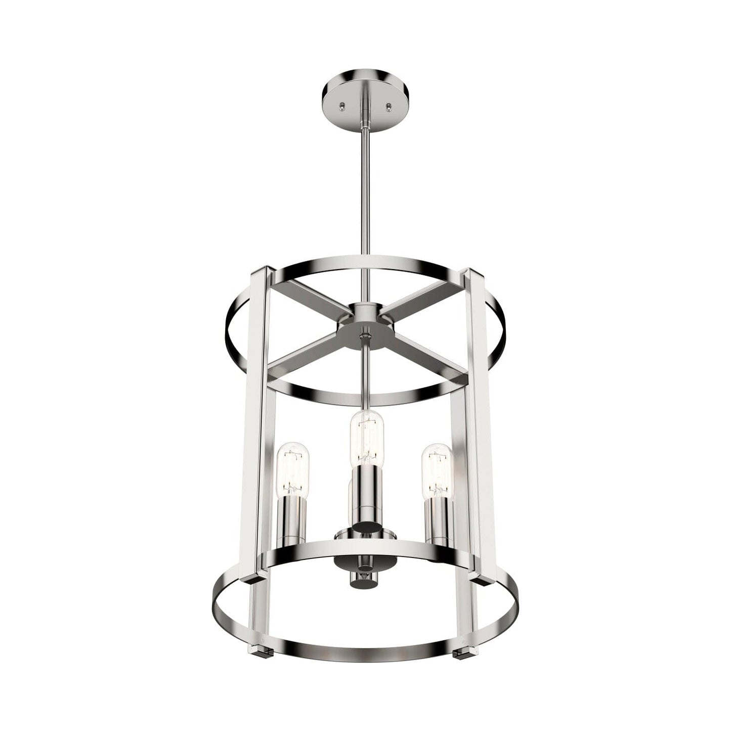 Astwood 4 Light Chandelier 16 Inch Lighting Hunter Polished Nickel - Clear 