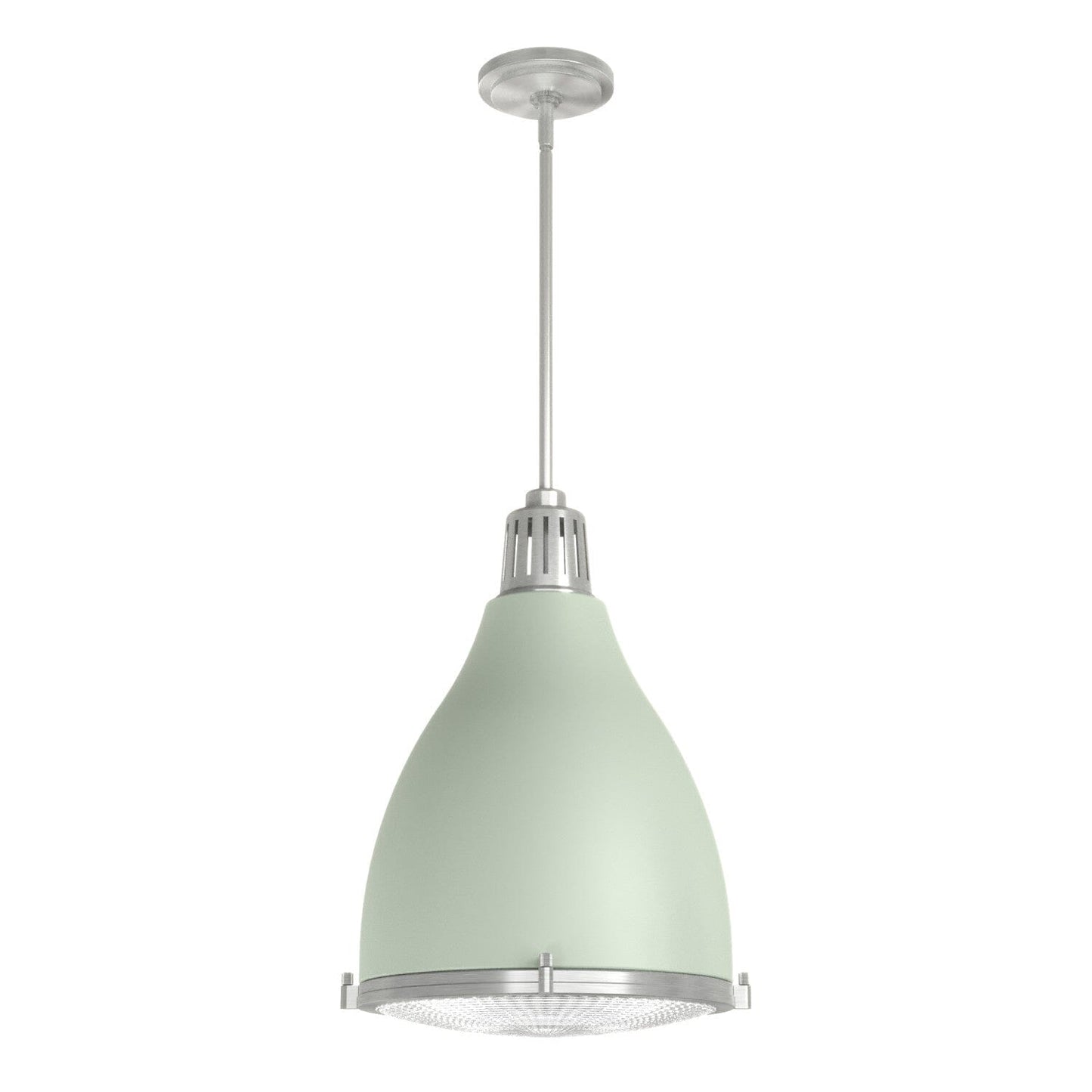 Bluff View 3 Light Pendant 14 inch Lighting Hunter Soft Sage - Brushed Nickel 