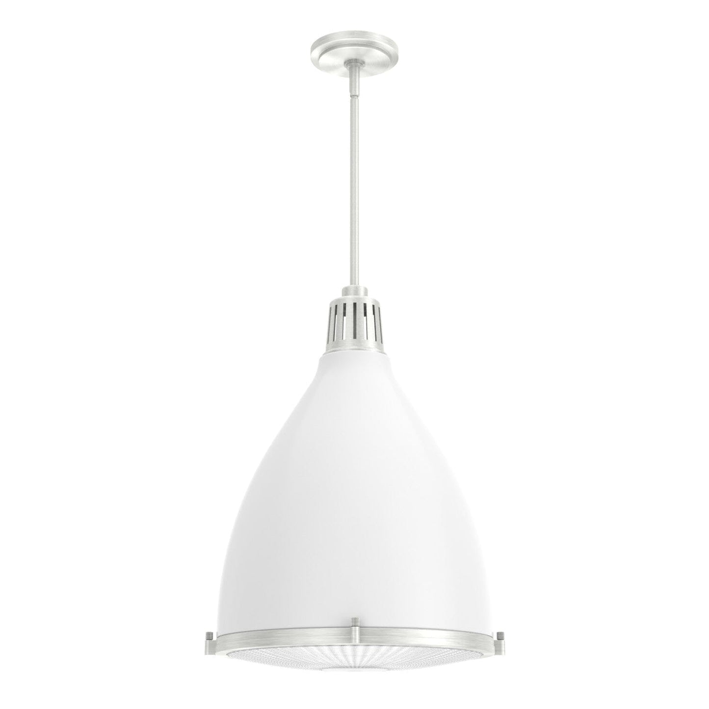 Bluff View 3 Light Pendant 16 inch Lighting Hunter Fresh White - Brushed Nickel 