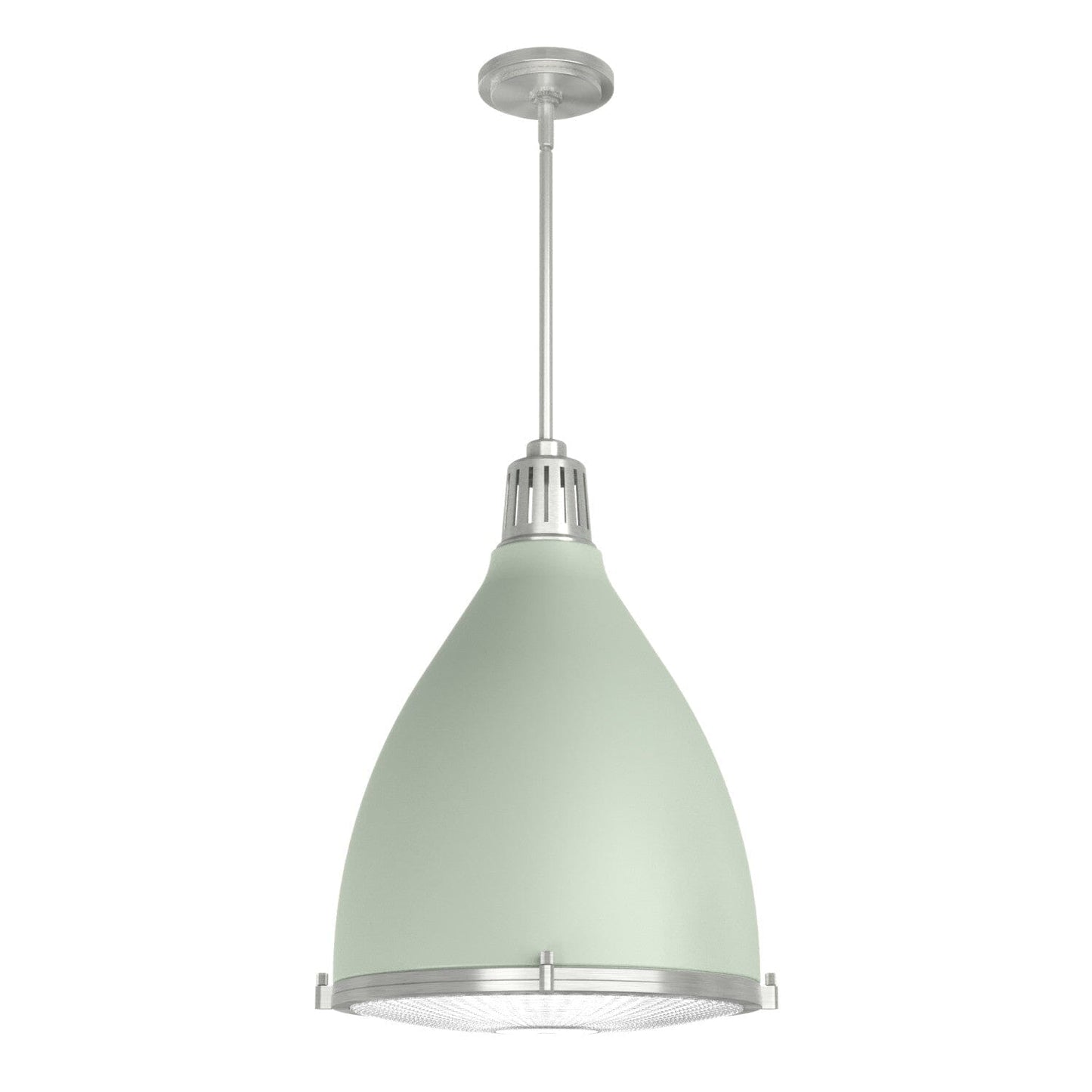 Bluff View 3 Light Pendant 16 inch Lighting Hunter Soft Sage - Brushed Nickel 