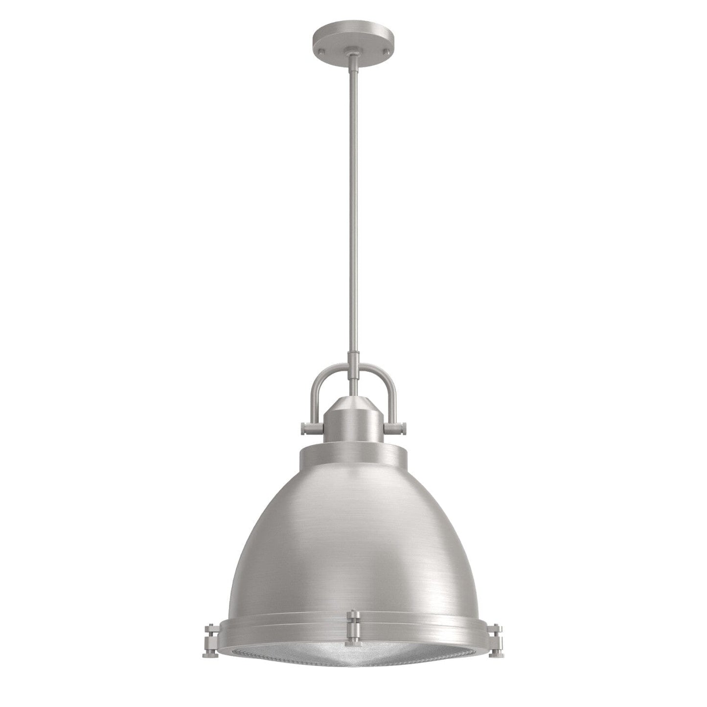 Bridgemoor 3 Light Pendant Lighting Hunter Brushed Nickel - Clear Holophane 