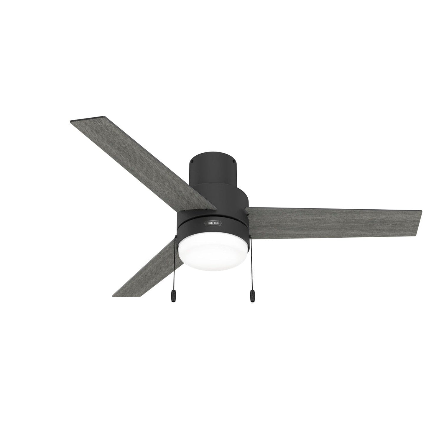 Brunner Low Profile with LED Light 52 inch Ceiling Fans Hunter Matte Black - Dark Gray Oak 