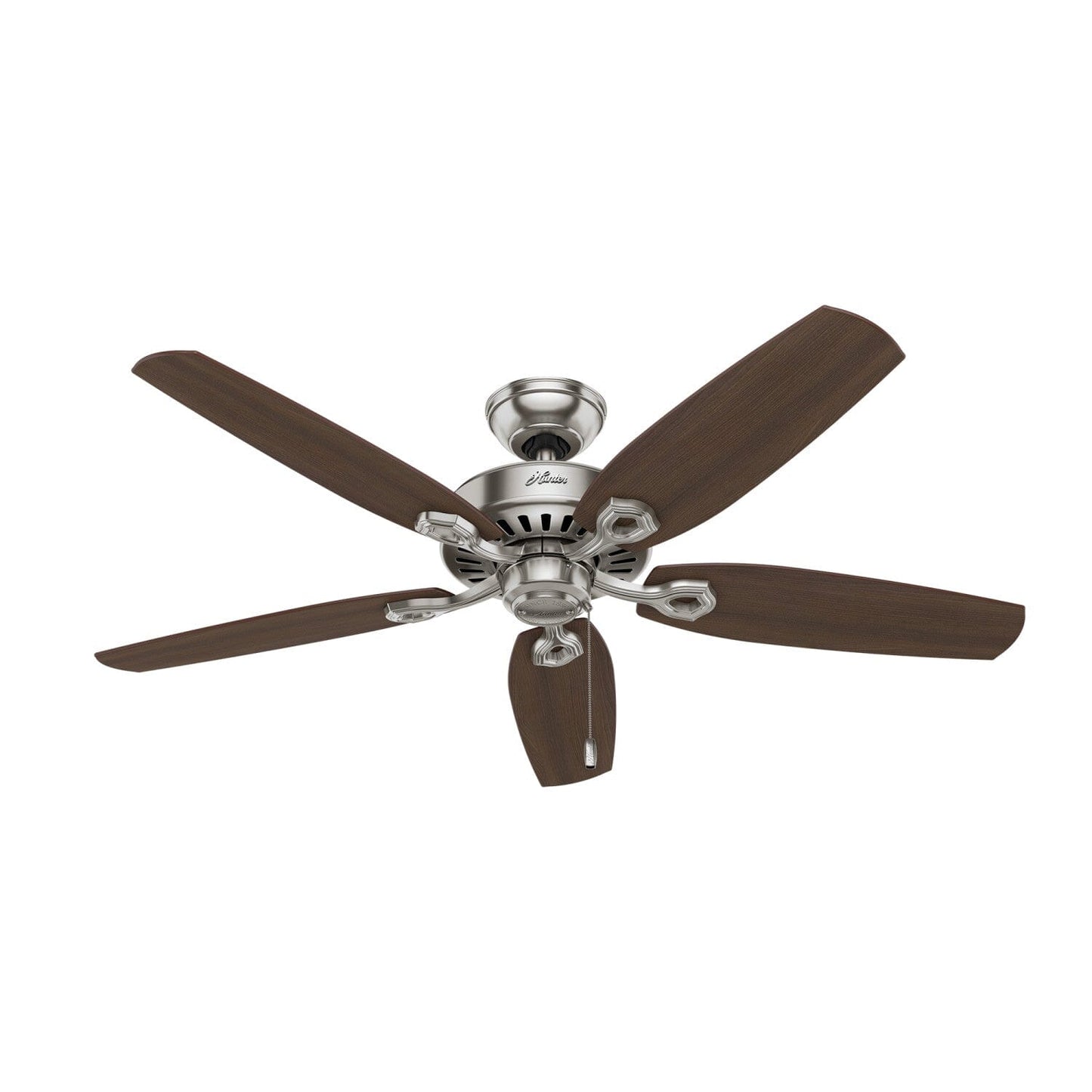 Builder Elite 52 inch Ceiling Fans Hunter Brushed Nickel - Brazilian Cherry 