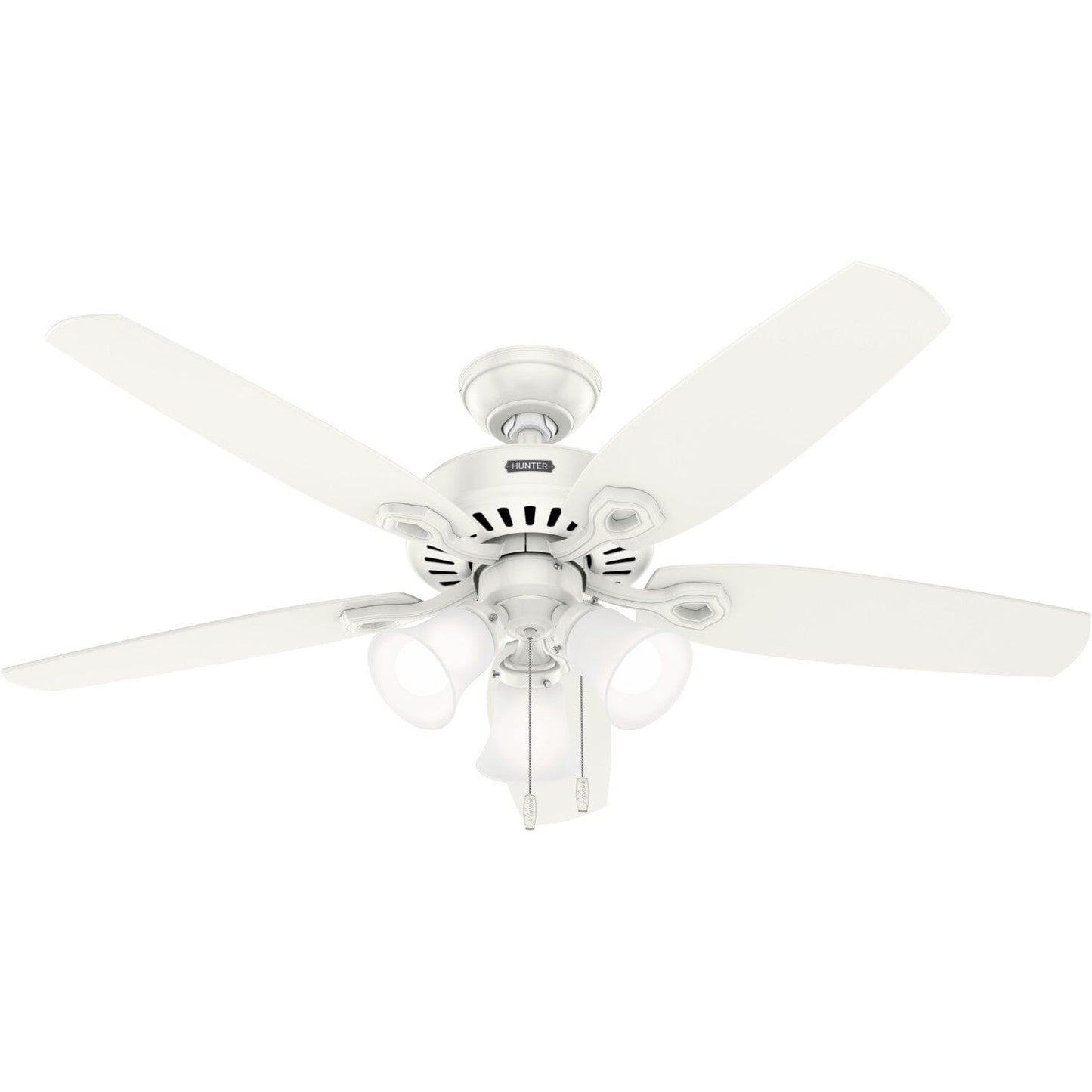 Builder ENERGY STAR DC with Light 52 inch Ceiling Fans Hunter Fresh White - Fresh White 