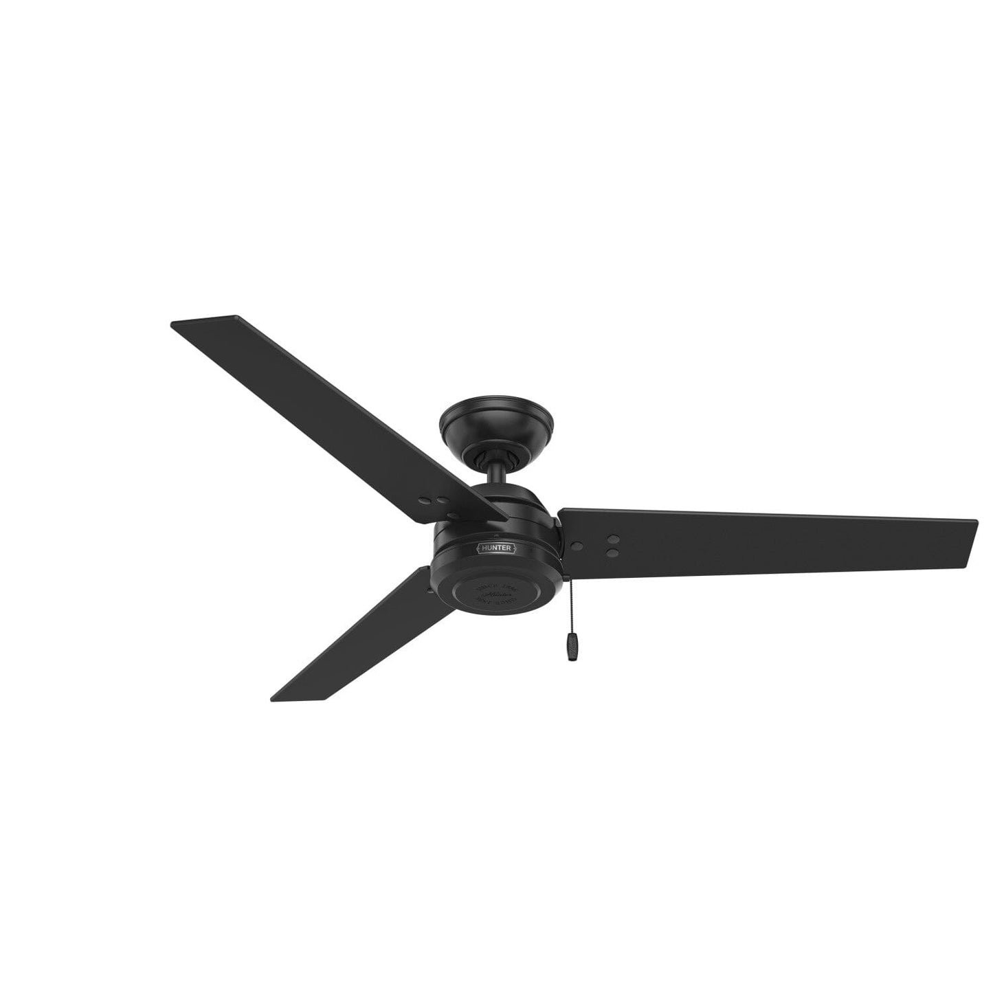 Cassius Outdoor 52 inch Ceiling Fans Hunter Matte Black - Matte Black 