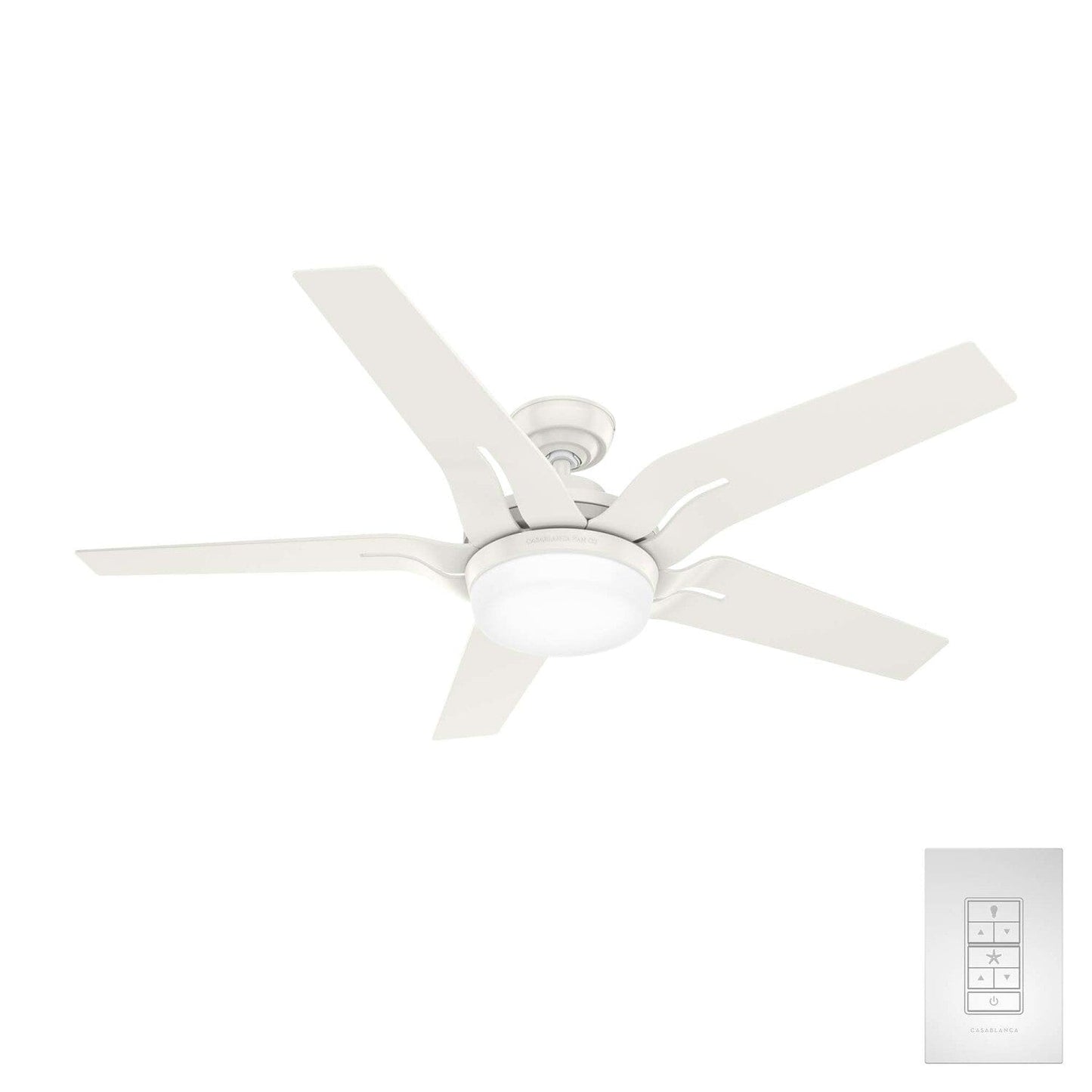 Correne with LED Light and Remote Control 56 inch Ceiling Fans Casablanca Fresh White - Fresh White 