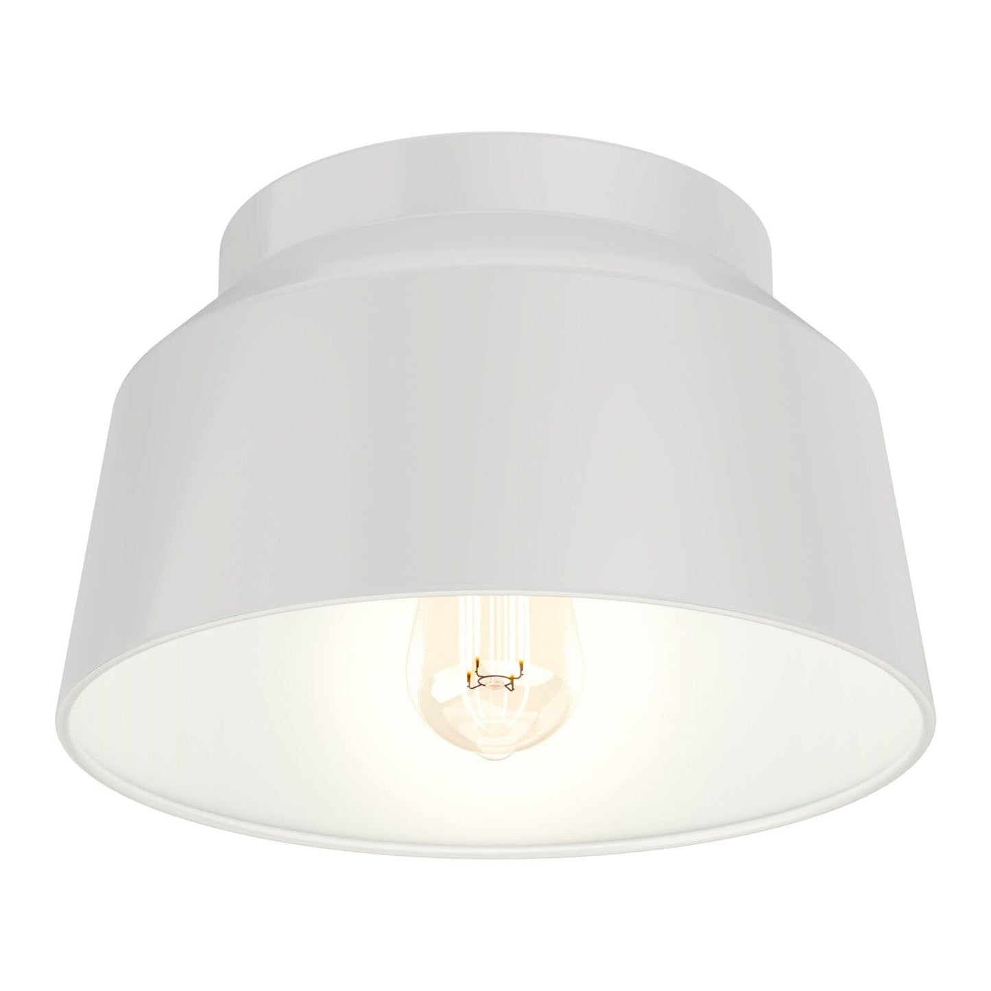 Cranbrook 1 Light Flush Mount Lighting Hunter Dove Grey 