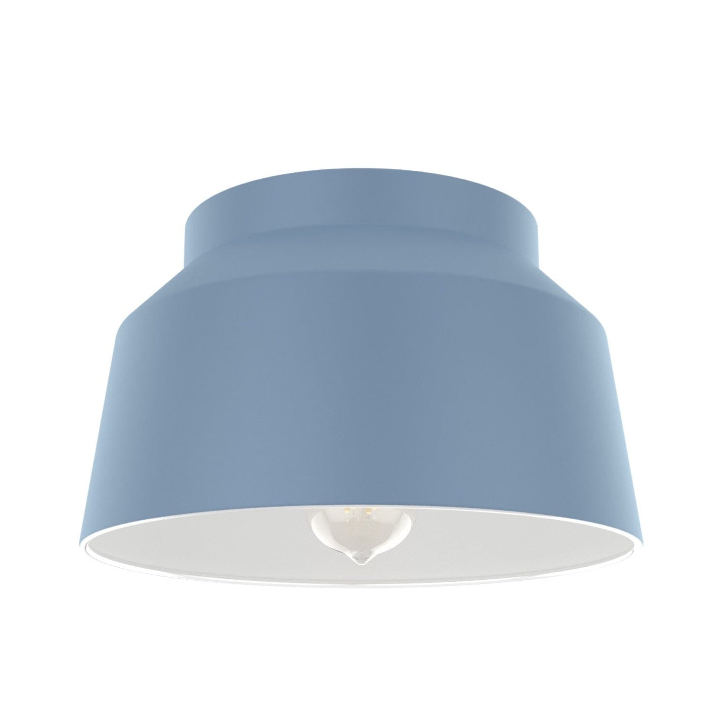 Cranbrook 1 Light Flush Mount Lighting Hunter Indigo Blue 