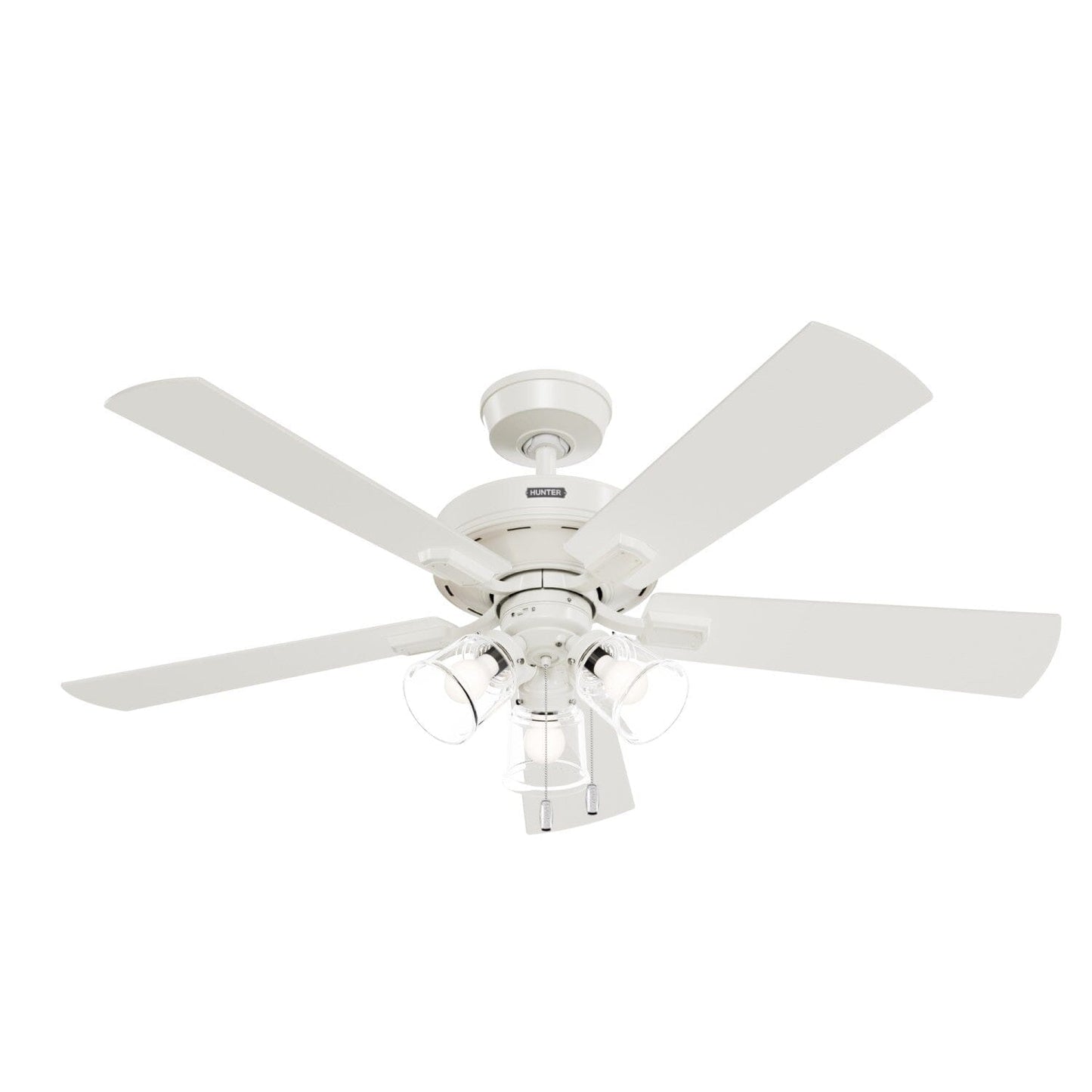 Crestfield HunterExpress with 3 LED Lights 52 inch Ceiling Fans Hunter Fresh White - Fresh White 