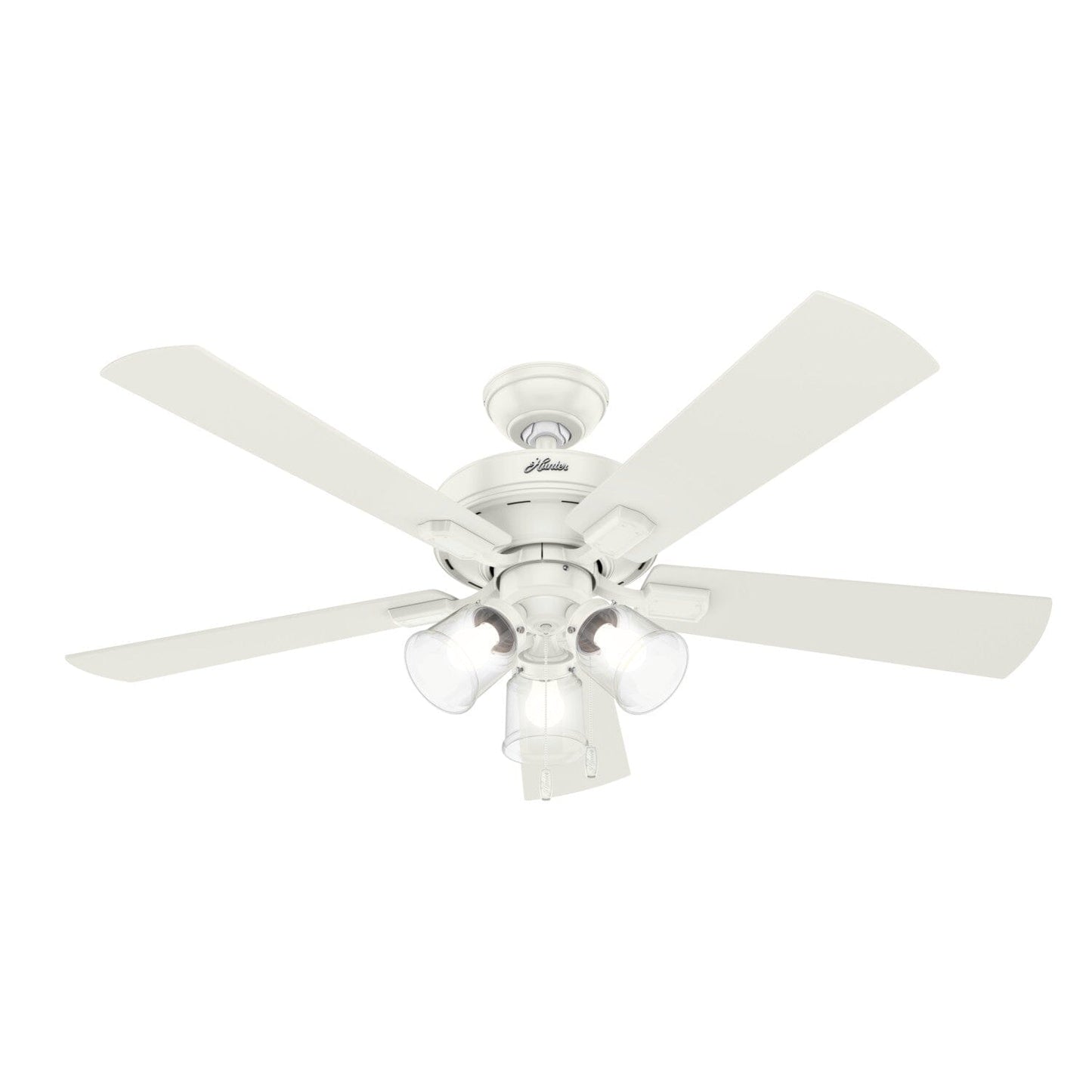 Crestfield with 3 LED Lights 52 inch Ceiling Fans Hunter Fresh White - Fresh White 