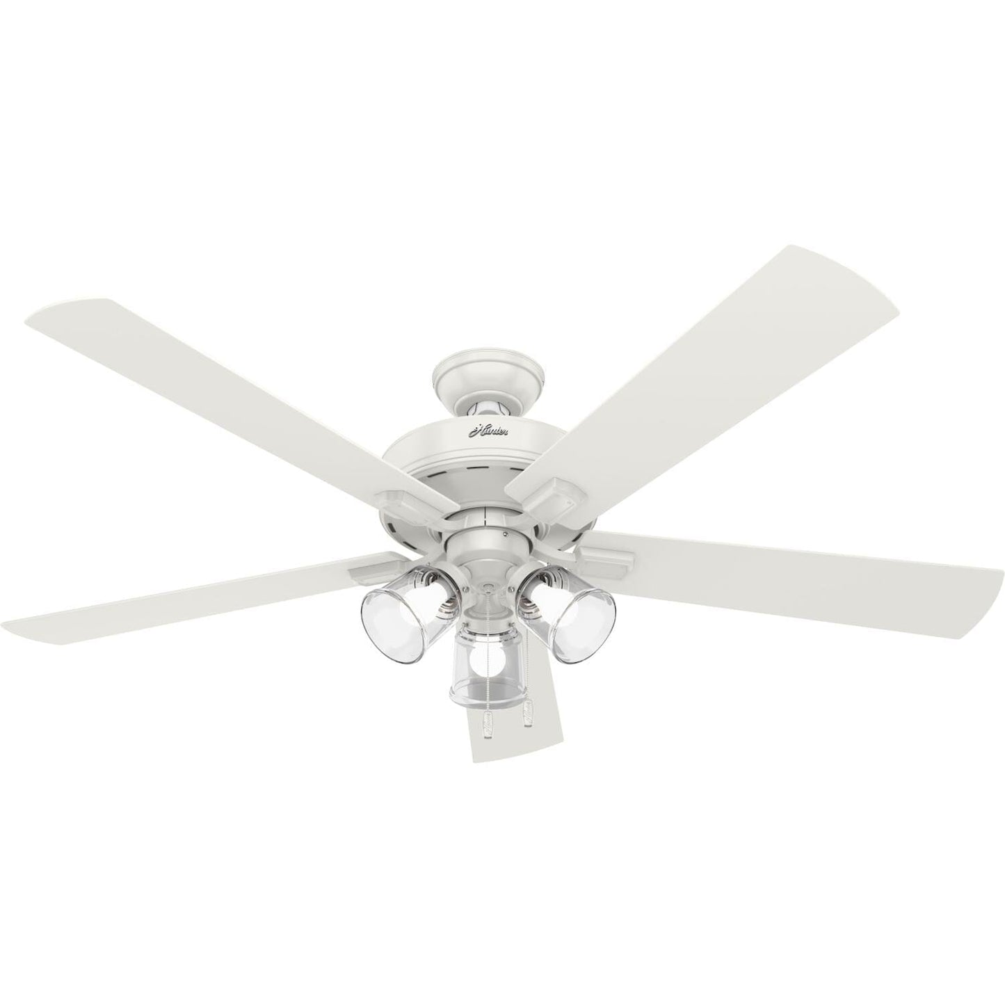 Crestfield with 3 LED Lights 60 inch Ceiling Fans Hunter Fresh White - Fresh White 