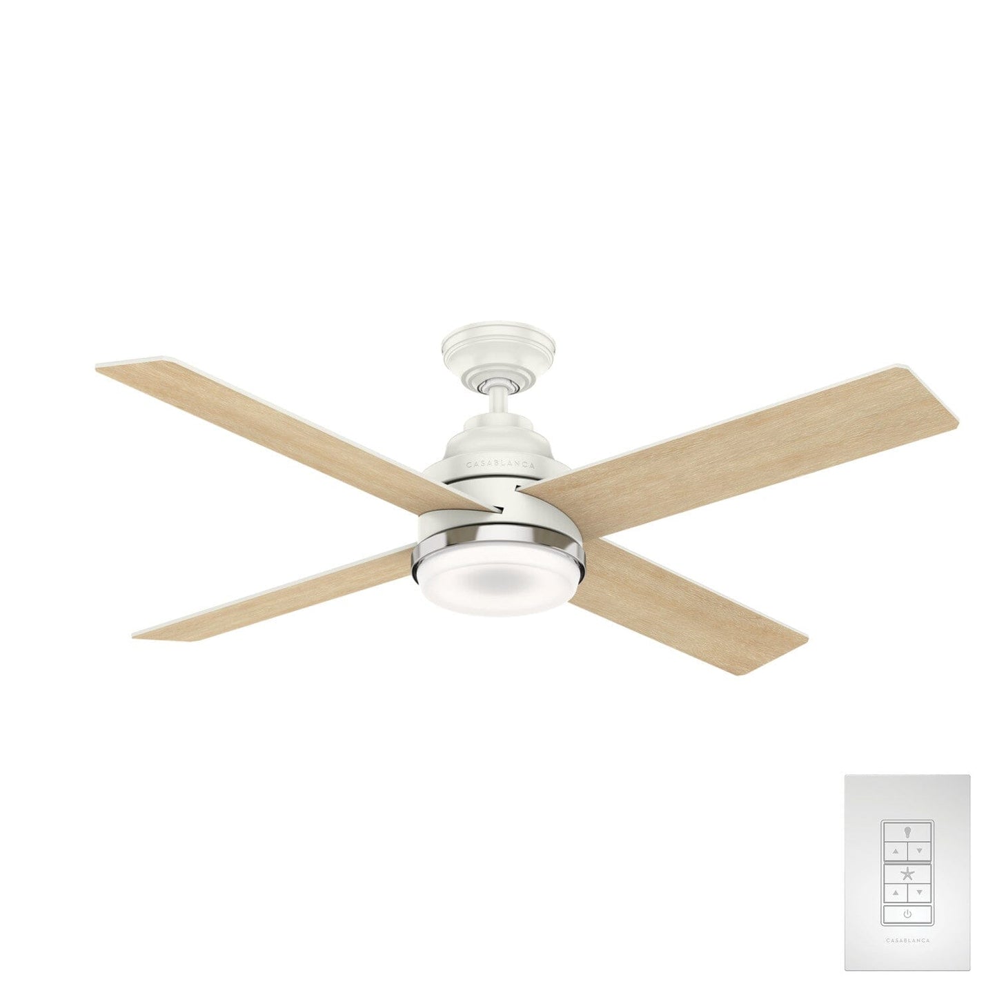 Daphne with LED Light 54 inch Ceiling Fans Casablanca Fresh White - Fresh White 