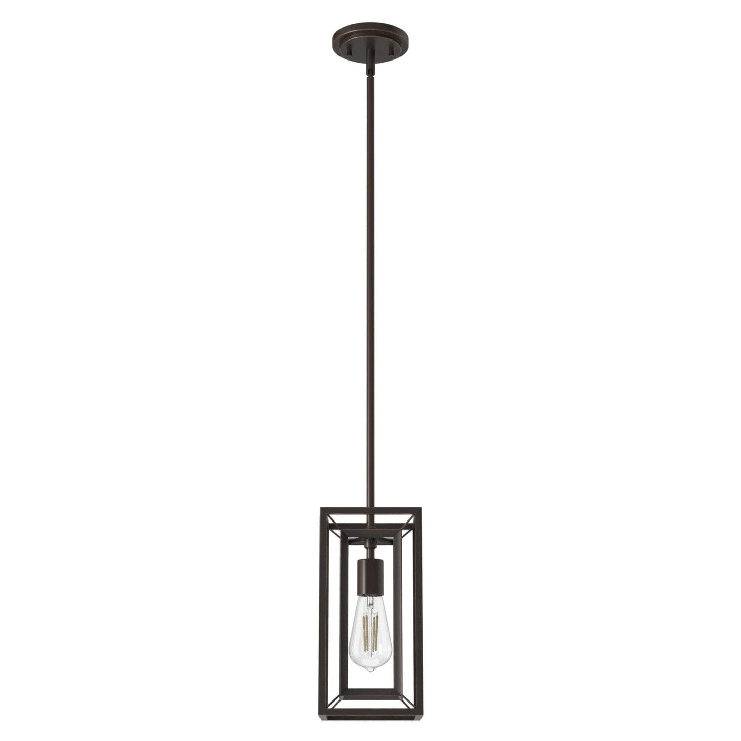 Doherty 1 Light Mini Pendant Lighting Hunter Onyx Bengal - None 