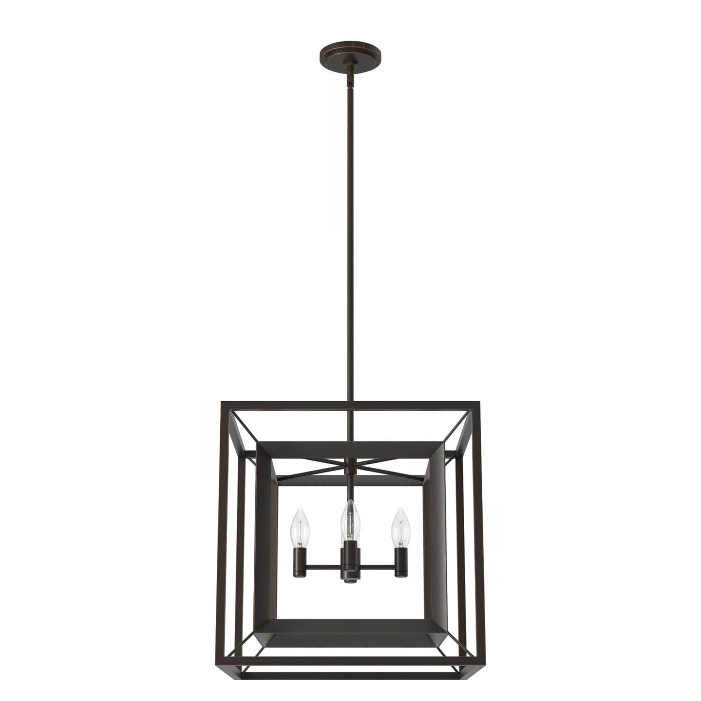 Doherty 4 Light Chandelier 18 inch Lighting Hunter Onyx Bengal - None 