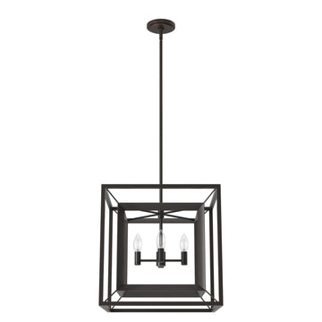 Doherty 4 Light Chandelier 18 inch Lighting Hunter Onyx Bengal - None 