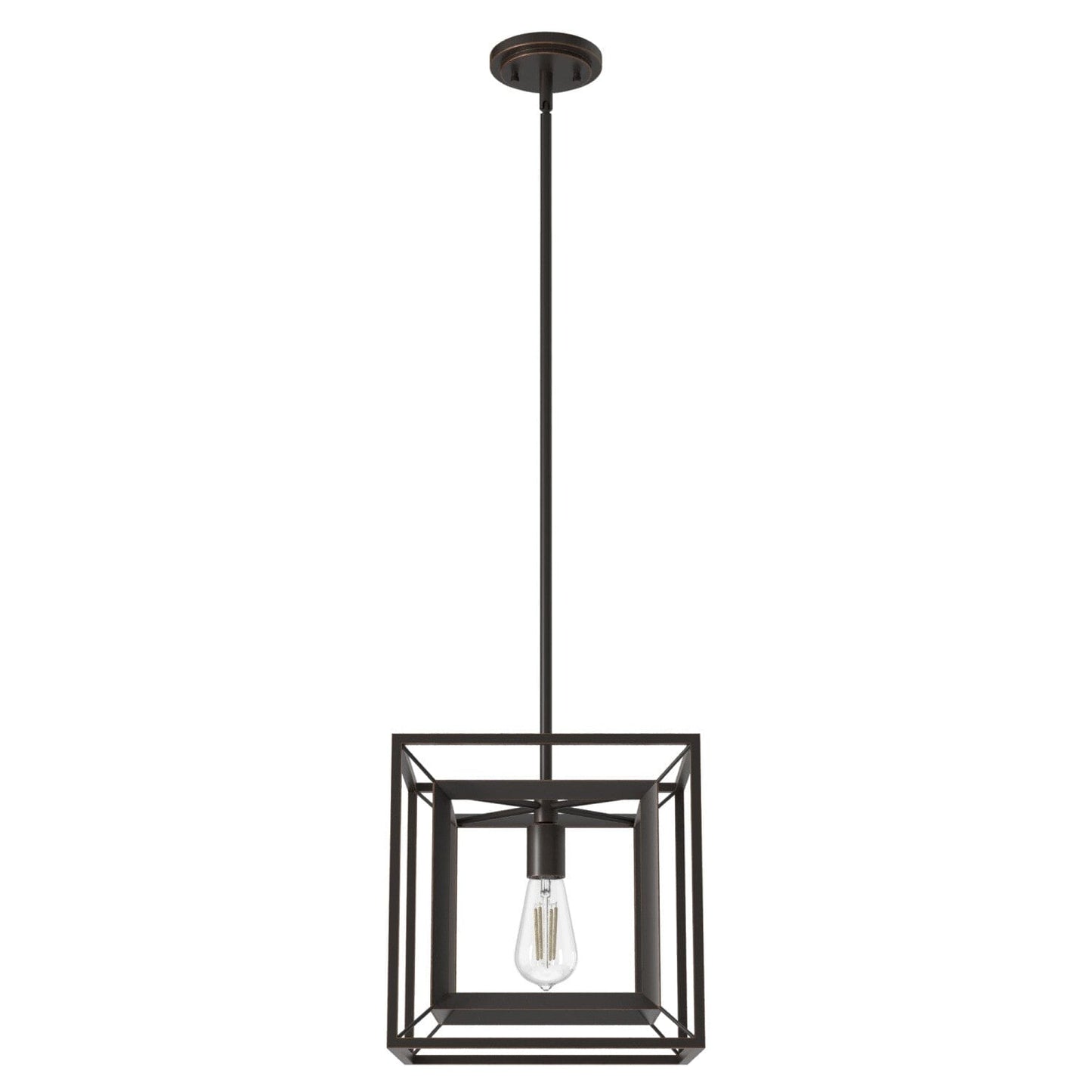 Doherty Convertible 1 Light Pendant 12 inch Lighting Hunter Onyx Bengal - None 