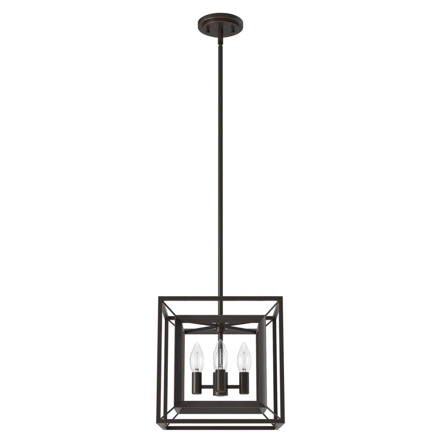 Doherty Convertible 4 Light Pendant 12 inch Lighting Hunter Onyx Bengal - None 