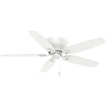 Durant Low Profile 54 inch Ceiling Fans Casablanca Snow White - Snow White 