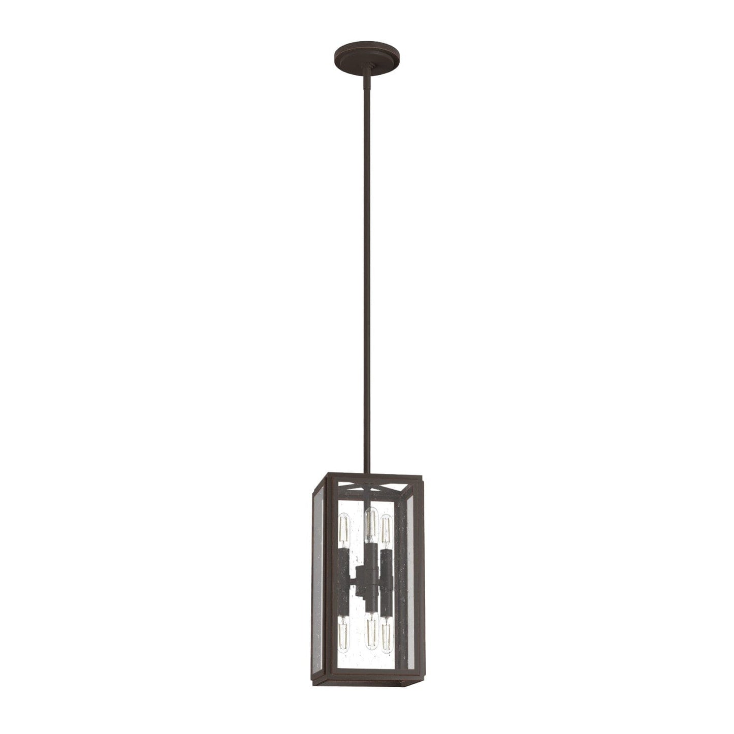 Felippe 6 Light Pendant Lighting Hunter Onyx Bengal - Seeded 