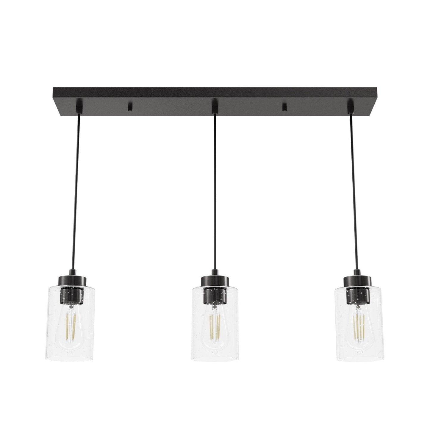 Hartland 3 Light Linear Cluster Lighting Hunter Noble Bronze - Seeded 