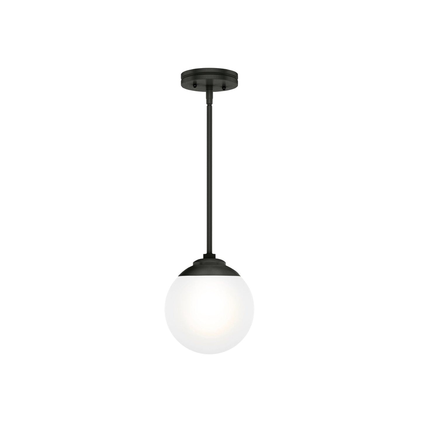 Hepburn 1 Light Mini Pendant Lighting Hunter Matte Black - Cased White 