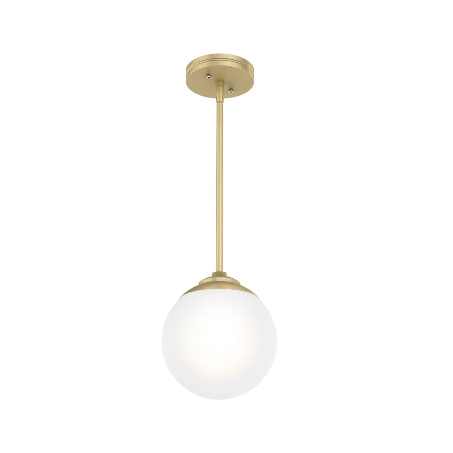 Hepburn 1 Light Mini Pendant Lighting Hunter Modern Brass - Cased White 