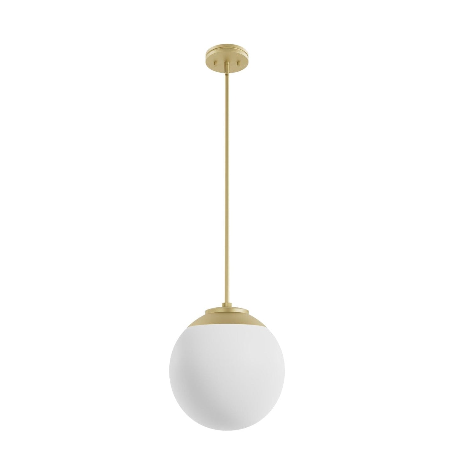 Hepburn 12 Inch Diameter Pendant Lighting Hunter Modern Brass - Cased White 