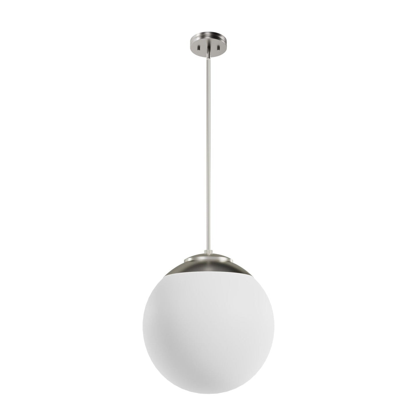 Hepburn 16 Inch Diameter Pendant Lighting Hunter Brushed Nickel - Cased White 