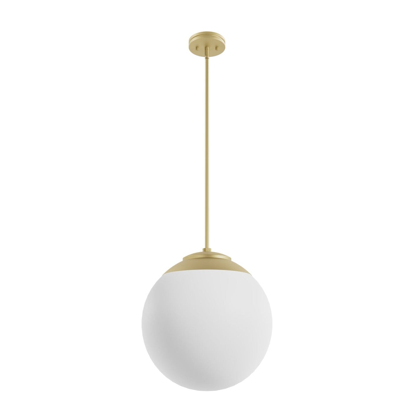 Hepburn 16 Inch Diameter Pendant Lighting Hunter Modern Brass - Cased White 