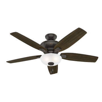 Kenbridge with LED Light 52 inch Ceiling Fans Hunter Noble Bronze - Dark Walnut 