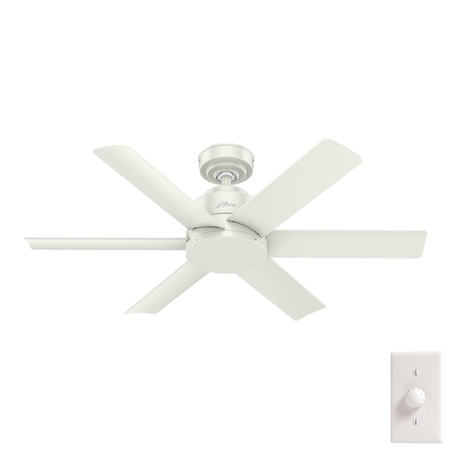 Kennicott Outdoor 44 inch Ceiling Fans Hunter Fresh White - Fresh White 