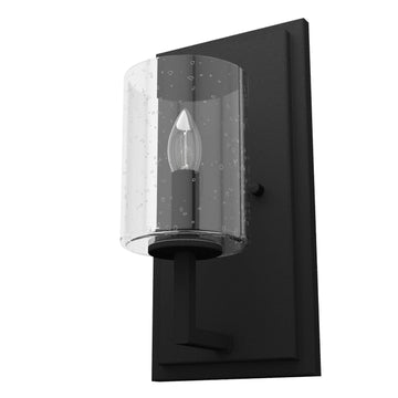 Kerrison 1 Light Wall Sconce Lighting Hunter Natural Black Iron 