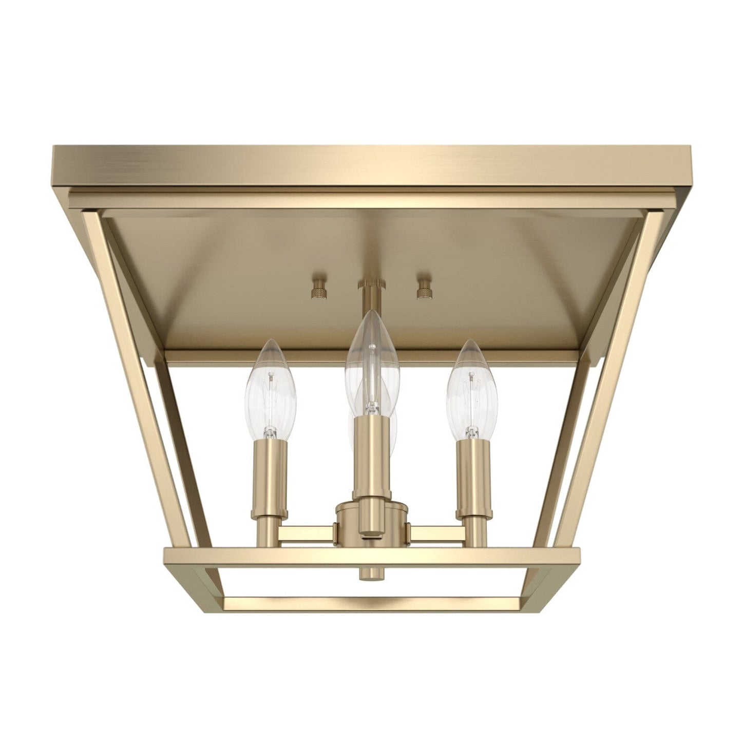 Laurel Ridge 4 Light Flush Mount Lighting Hunter Alturas Gold - None 