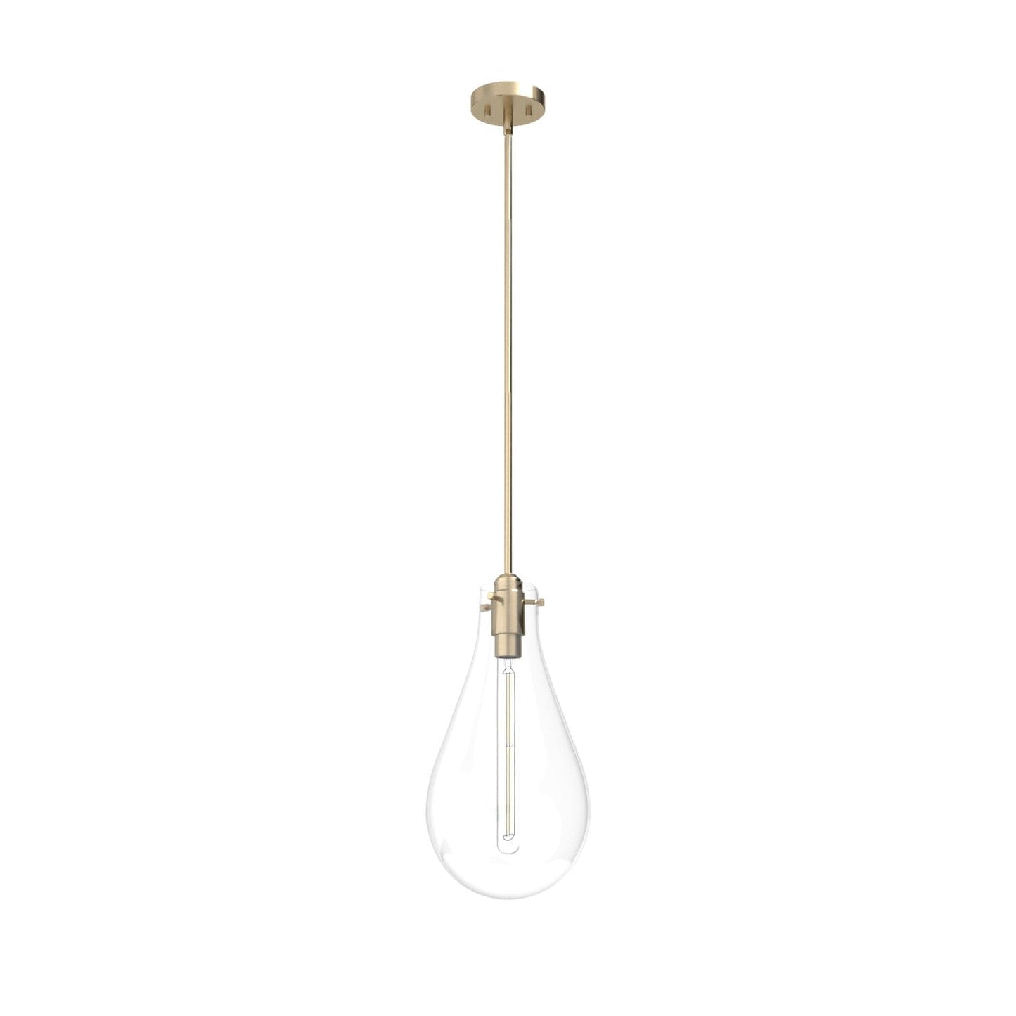 Lundin 1 Light Pendant 11 inch Lighting Hunter Alturas Gold - Clear 