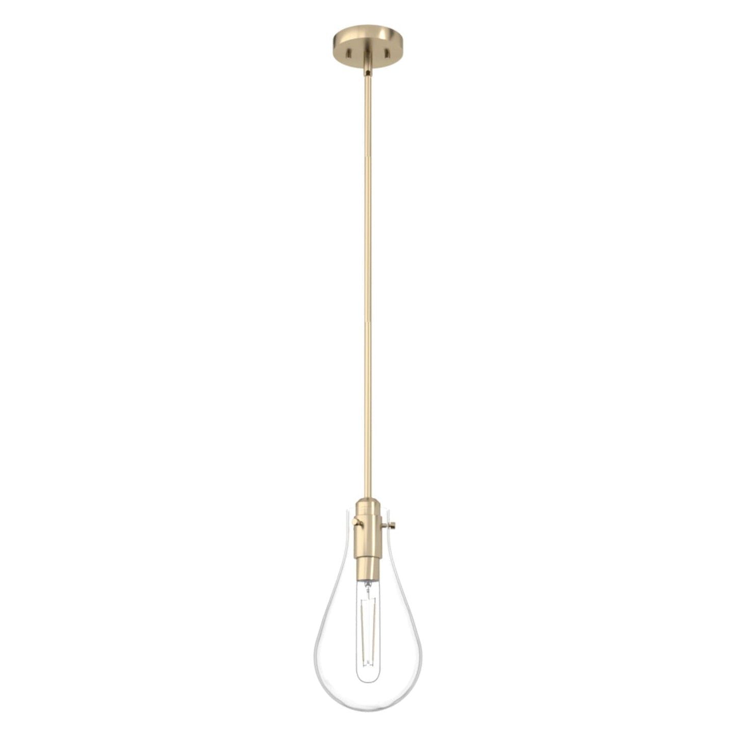 Lundin 1 Light Pendant 7 inch Lighting Hunter Alturas Gold - Clear 