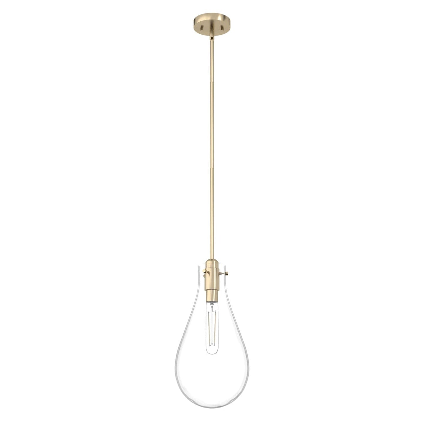 Lundin 1 Light Pendant 9 inch Lighting Hunter Alturas Gold - Clear 