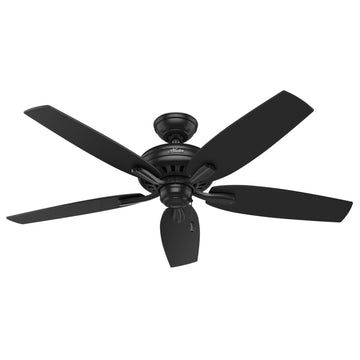 Newsome Outdoor 52 inch Ceiling Fans Hunter Matte Black - Matte Black 