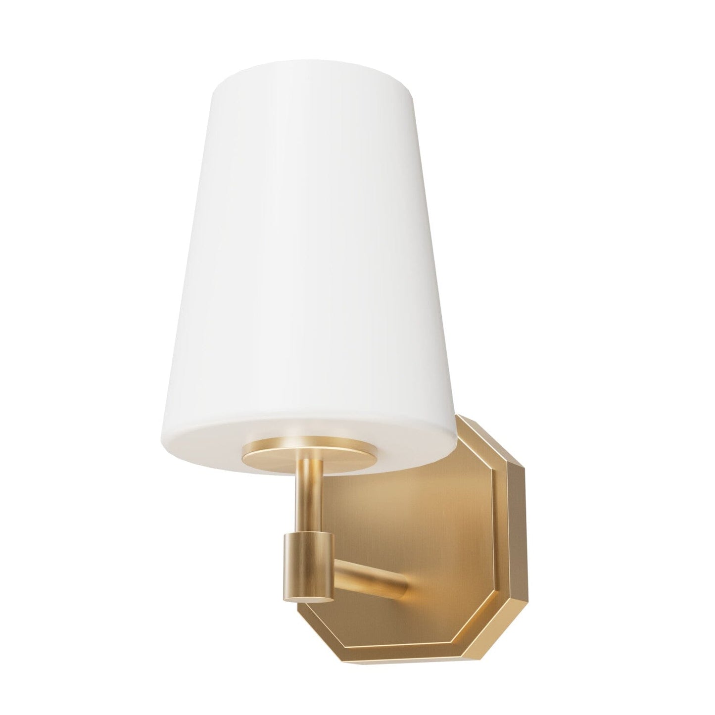 Nolita 1 Light Wall Sconce Lighting Hunter Alturas Gold - Cased White 