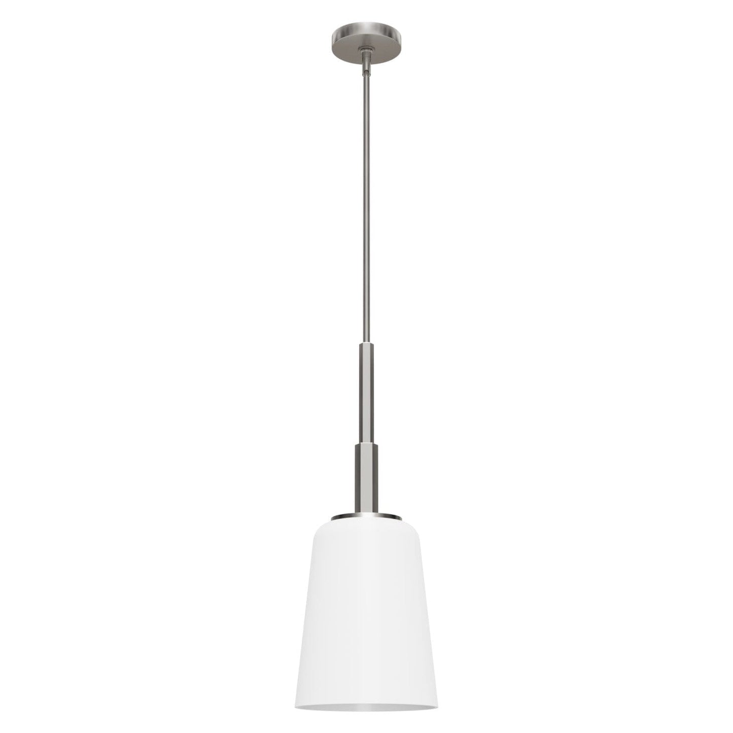 Nolita Medium pendant Lighting Hunter Brushed Nickel - Cased White 