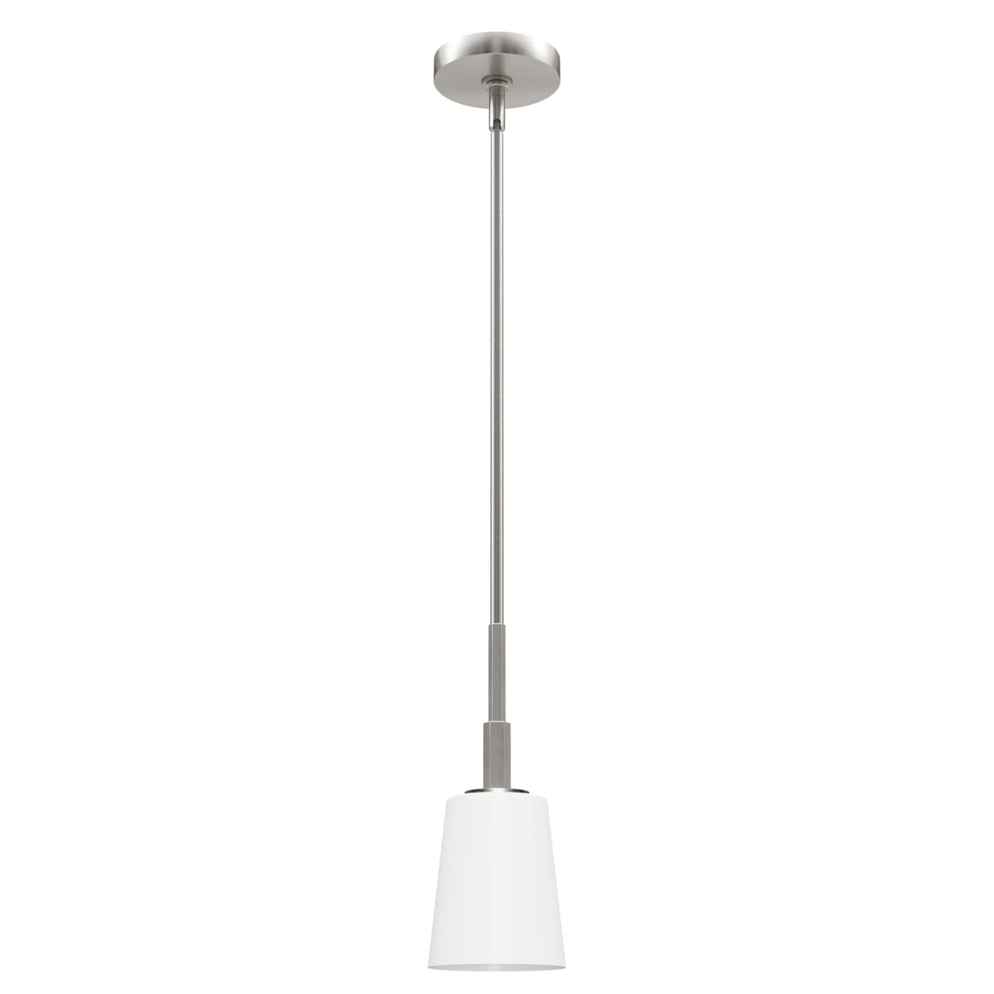 Nolita Mini Pendant Lighting Hunter Brushed Nickel - Cased White 