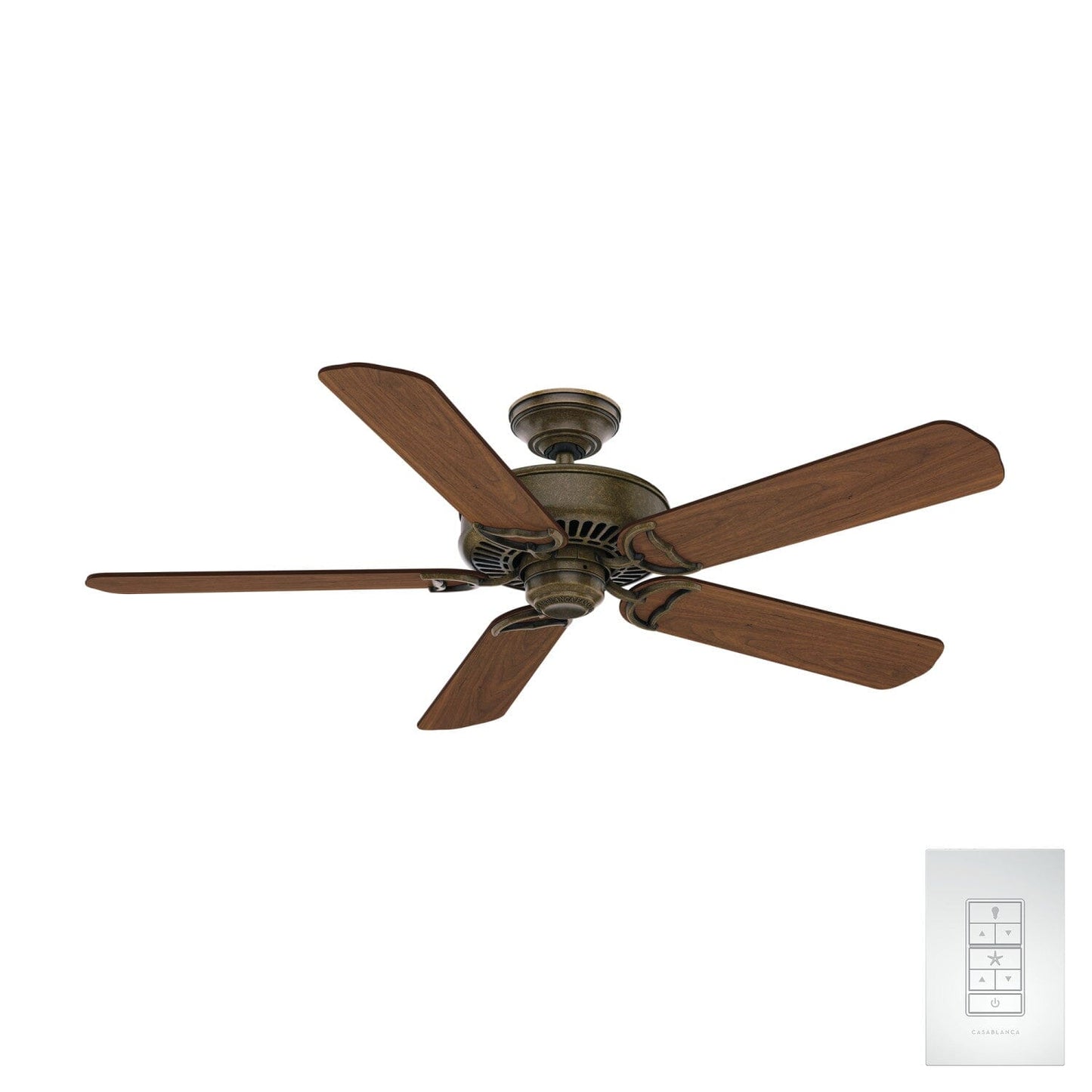 Panama 54 inch Ceiling Fans Casablanca Aged Bronze - Walnut 