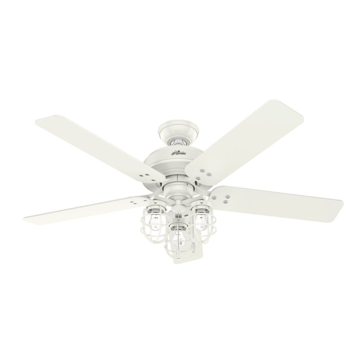 Port Isabel Outdoor with LED Light 52 inch Ceiling Fans Hunter Fresh White - Fresh White 