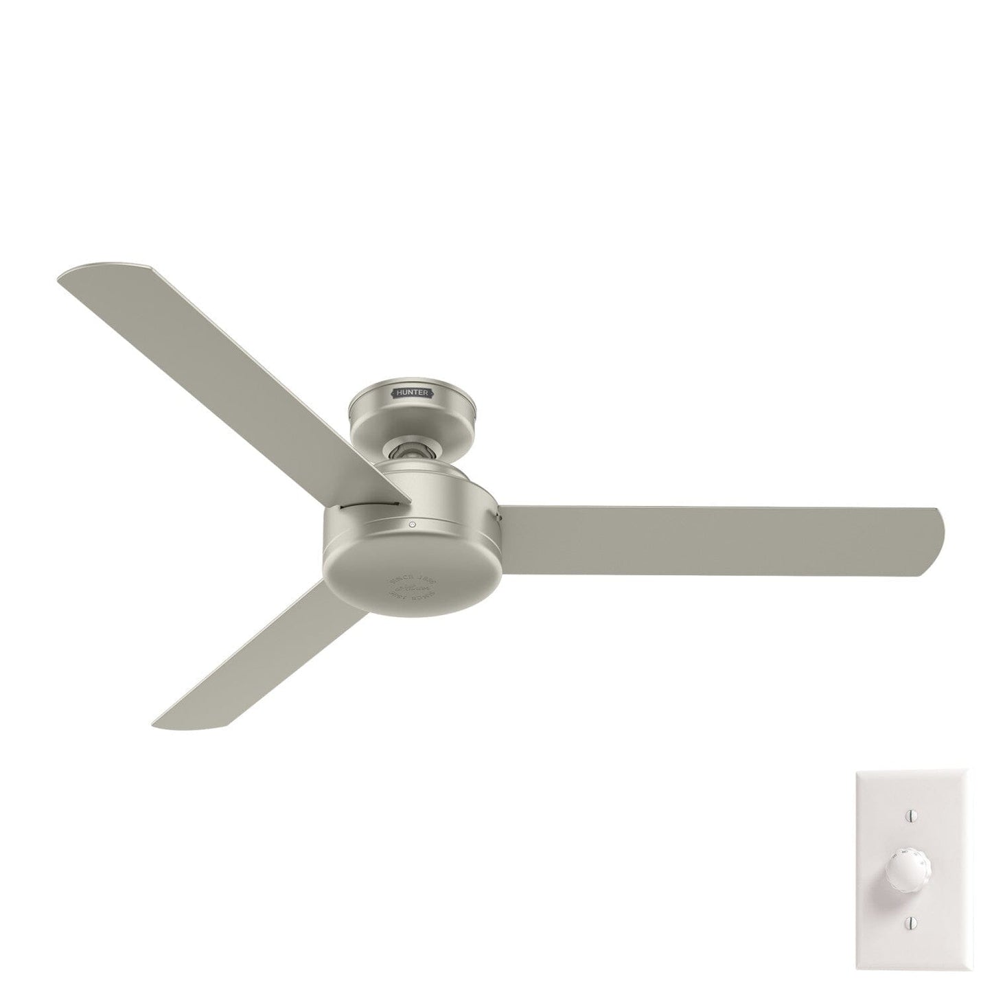 Presto 52 inch Ceiling Fans Hunter Matte Nickel - Matte Nickel 