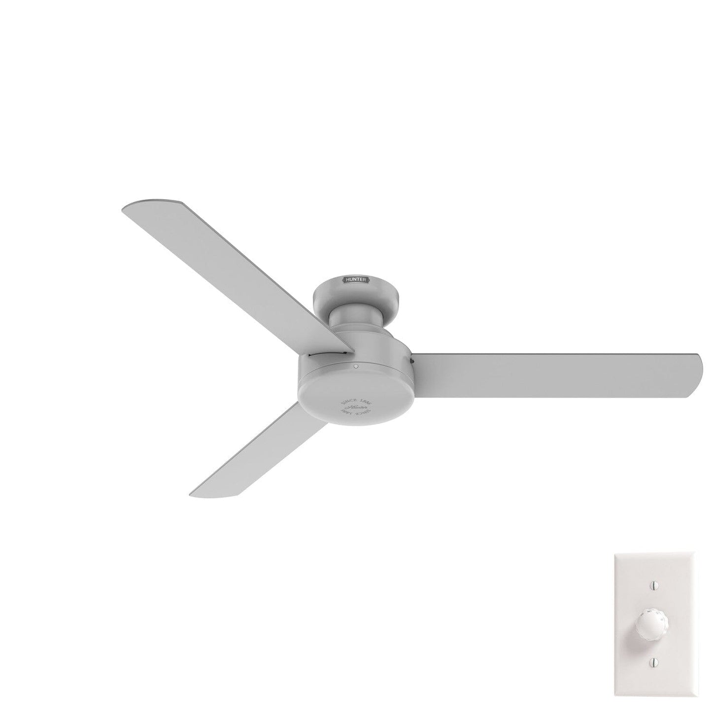 Presto Low Profile 52 inch Ceiling Fans Hunter Dove Grey - Dove Grey 