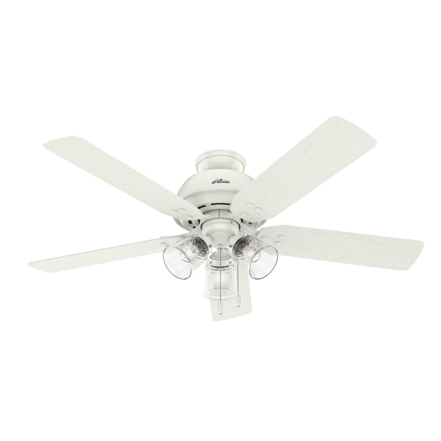 River Ridge Outdoor with LED Light 52 inch Ceiling Fans Hunter Fresh White - Fresh White 