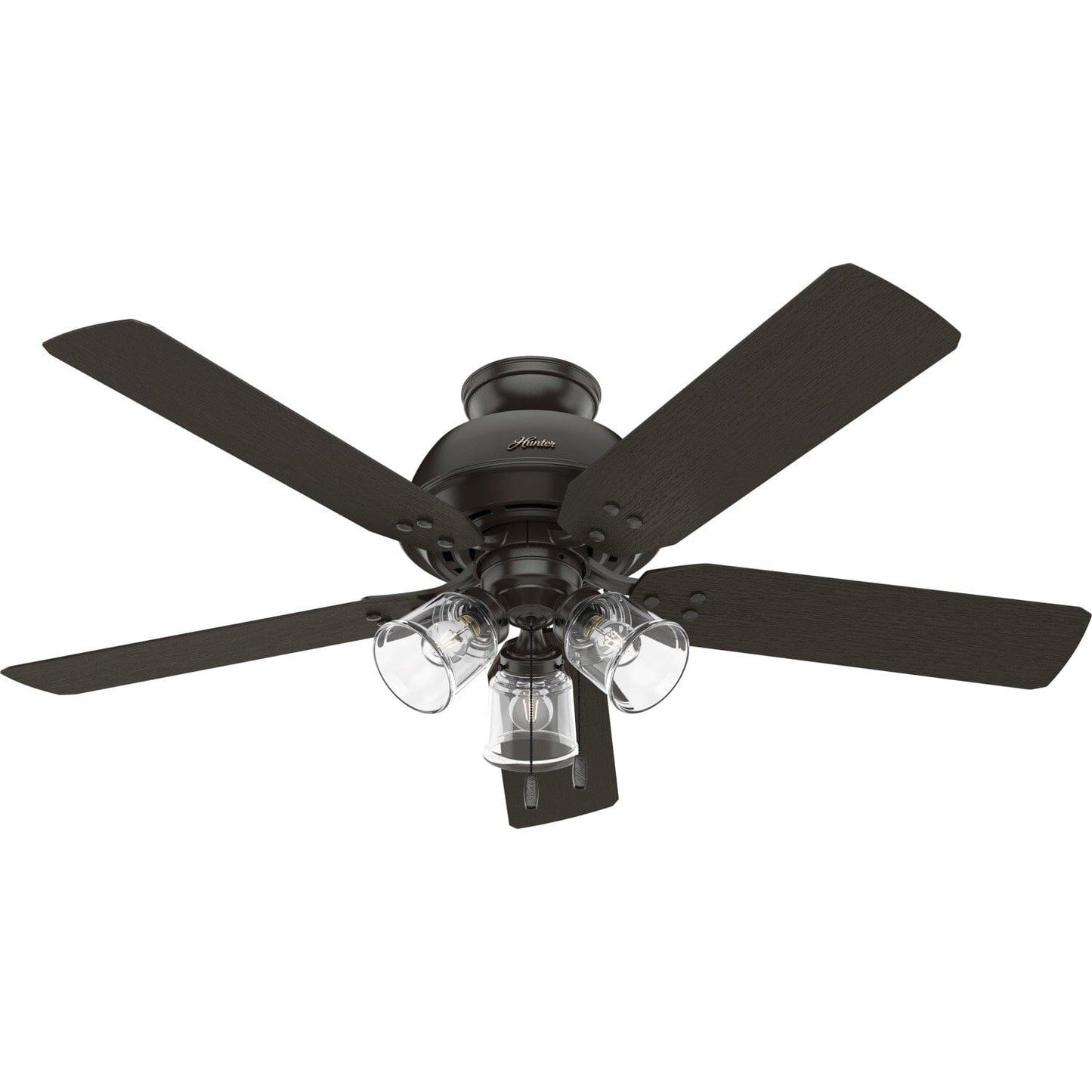 River Ridge Outdoor with LED Light 52 inch Ceiling Fans Hunter Noble Bronze - Premier Bronze 